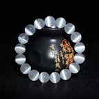 Natural Selenite Beaded Bracelet for Women | Serenity