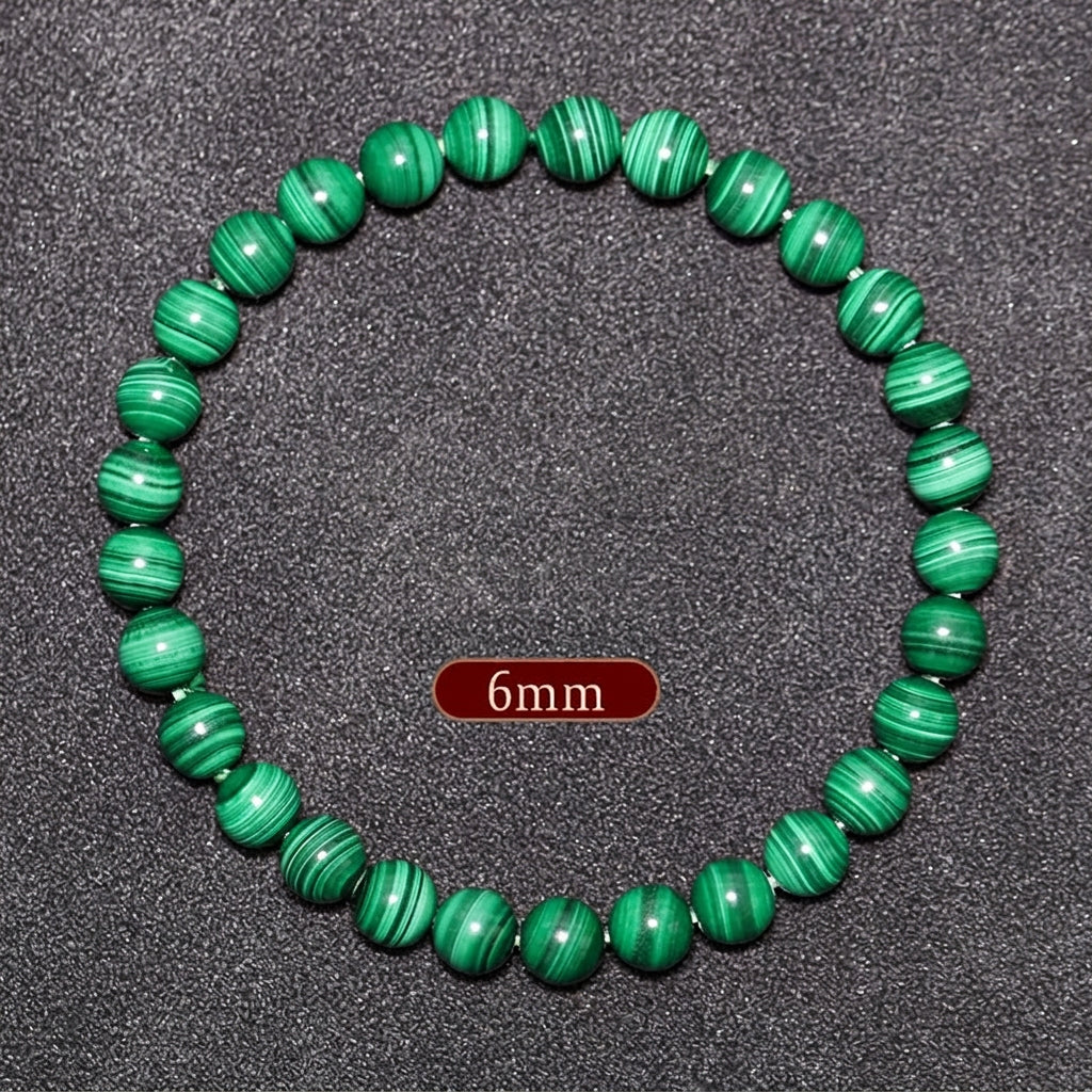 Banded Malachite Bracelet | Natural Crystal Jewelry for Women