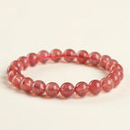 Strawberry Quartz Bracelet | Natural Crystal Jewelry