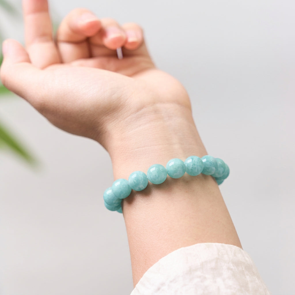 Old-Mine Amazonite Bracelet | Natural Crystal Jewelry