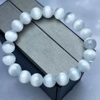 Natural Selenite Beaded Bracelet for Women | Serenity