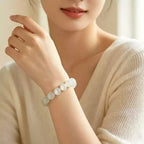 White Moonstone Bracelet | Natural Crystal Jewelry