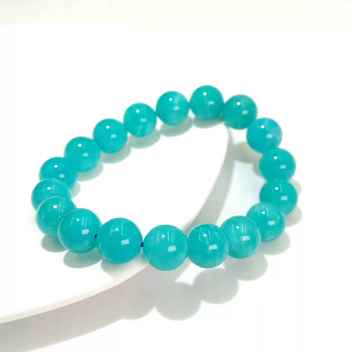 Natural Ice Amazonite Beaded Bracelet for Women | Serenity