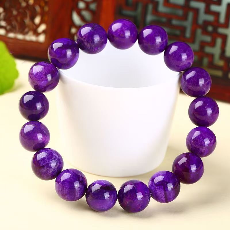 Purple Chalcedony Bracelet | Natural Crystal Jewelry