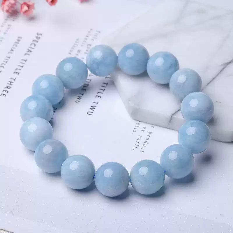 Aquamarine Crystal Bracelet | Natural Jewelry
