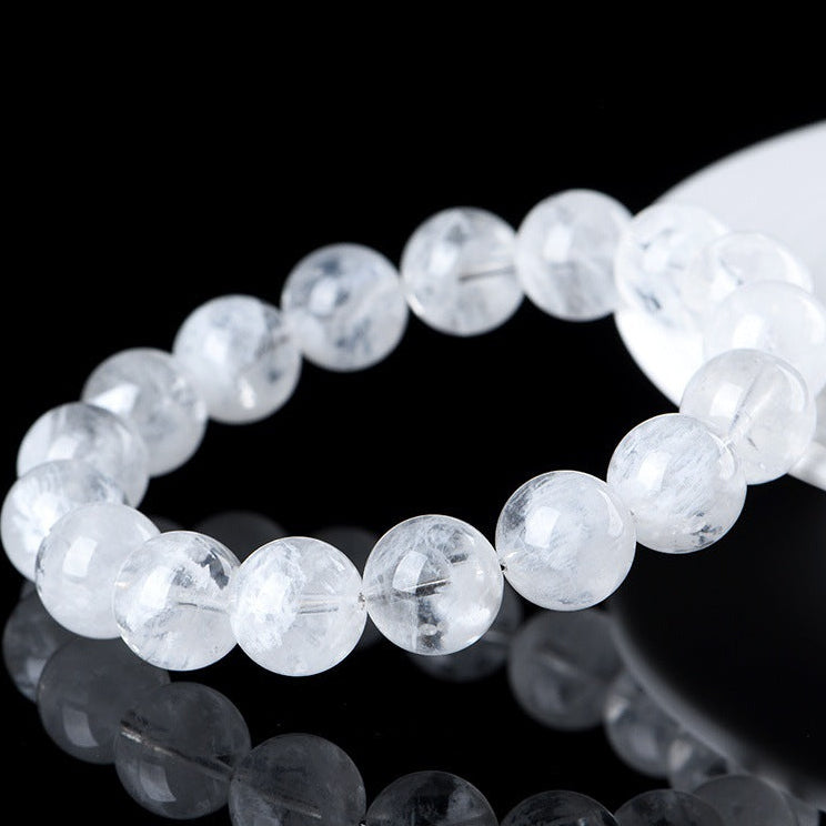 Natural Snowflake Phantom Quartz Beaded Bracelet