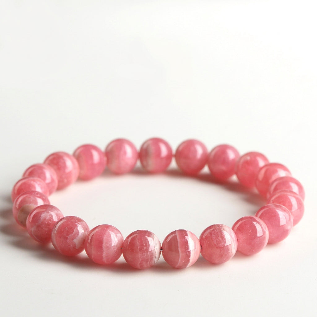 Common rhodochrosite Bracelet | Natural Crystal Jewelry