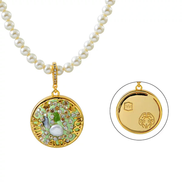 Virgo Pearl Necklace | Zodiac Jewelry & Astrology Gifts
