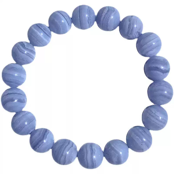 Blue Lace Agate Bracelet | Natural Crystal Jewelry for Women（3A）