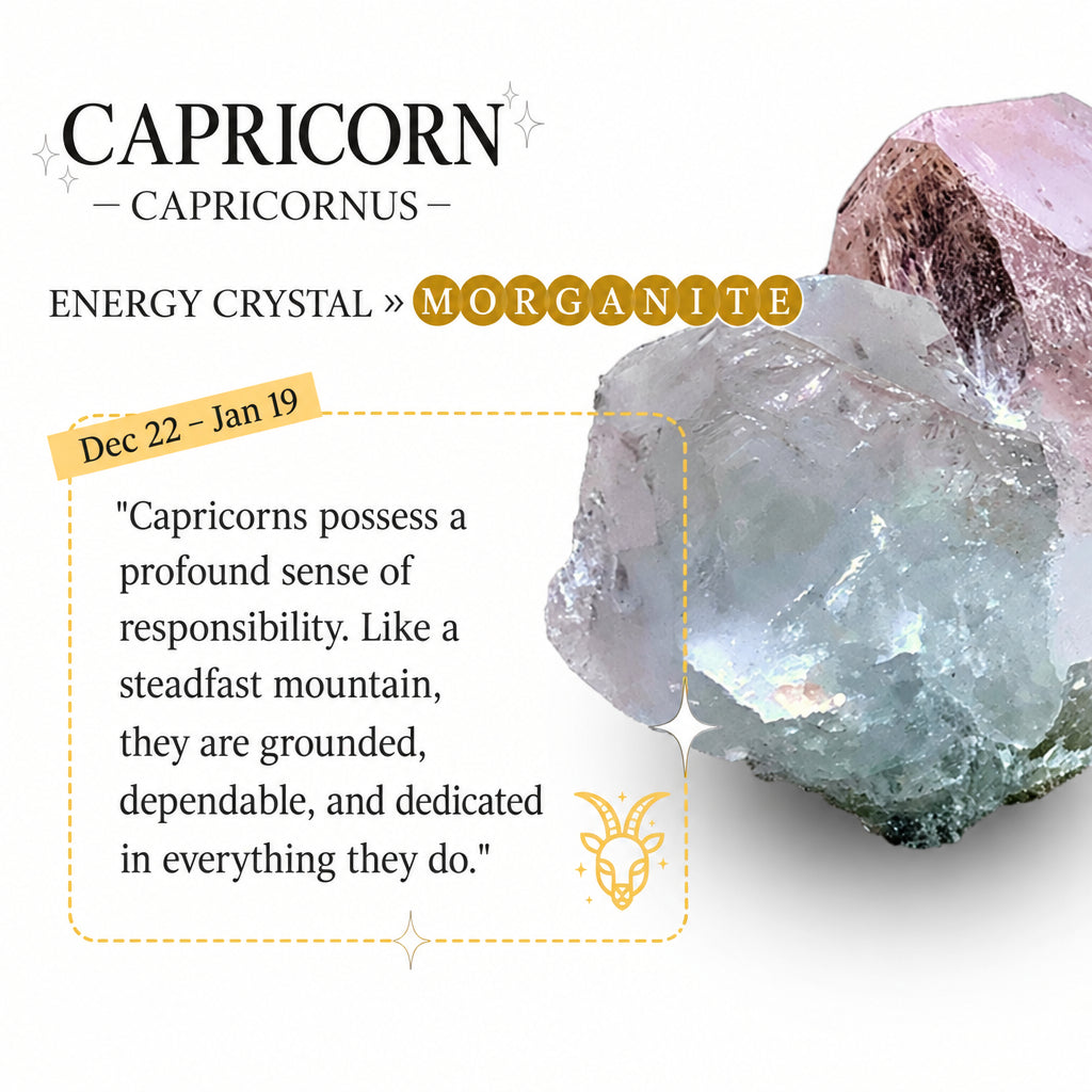 Morganite Layered Wrap Bracelet | Capricorn Zodiac Crystal