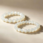 White Moonstone Bracelet | Natural Crystal Jewelry