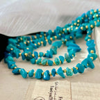 Faux Turquoise Chip Collar Necklace for Women