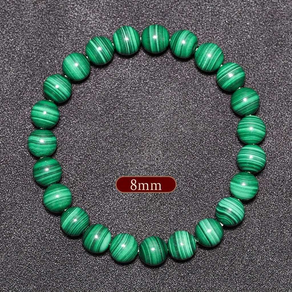 Banded Malachite Bracelet | Natural Crystal Jewelry for Women