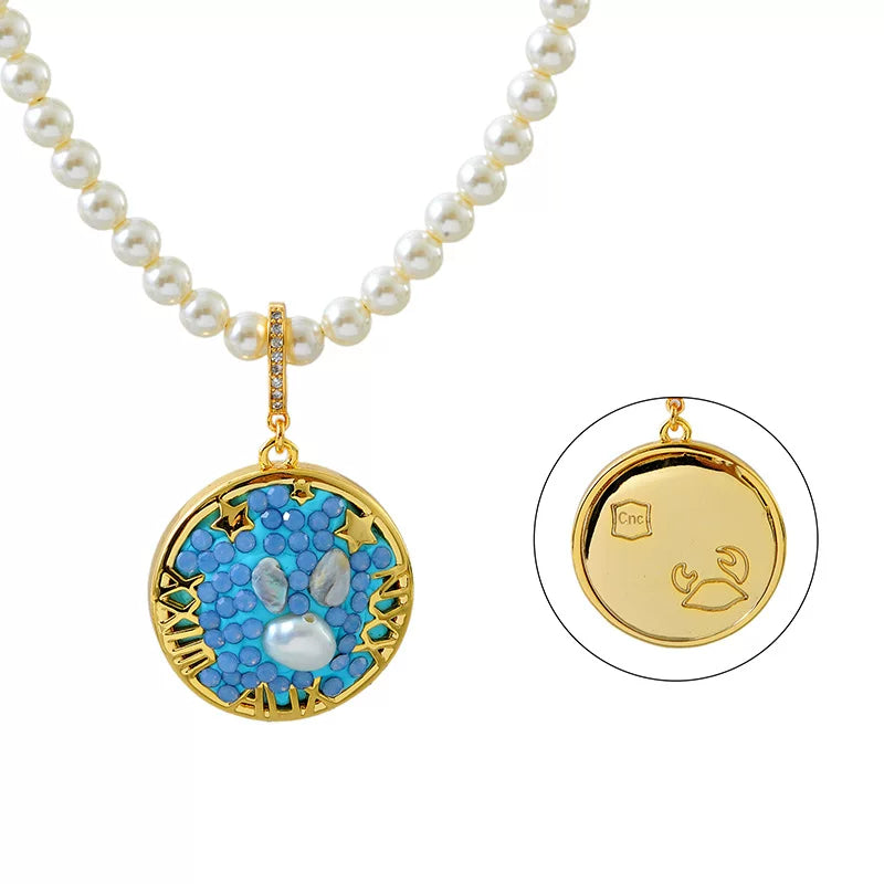 Cancer Pearl Necklace | Zodiac Jewelry & Astrology Gifts