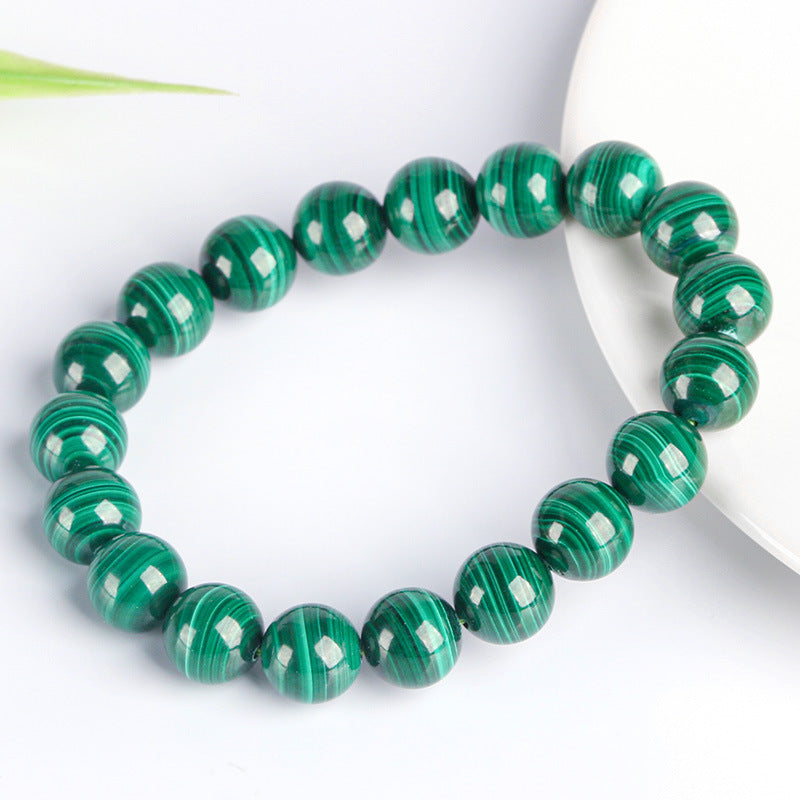 Banded Malachite Bracelet | Natural Crystal Jewelry for Women