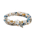 K2 Crystal Layered Wrap Bracelet | Aquarius Zodiac Jewelry