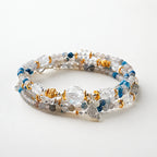 K2 Crystal Layered Wrap Bracelet | Aquarius Zodiac Jewelry