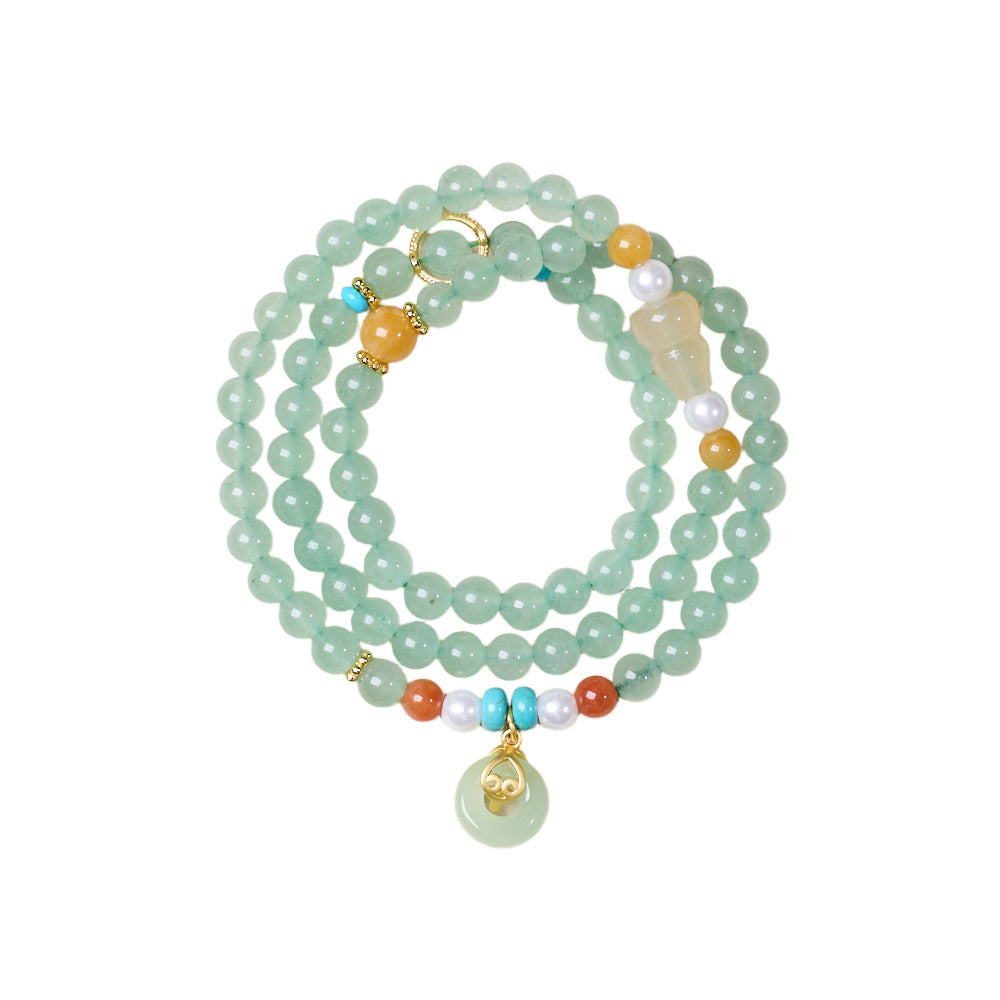 Green Aventurine Wrap Bracelet | Natural Crystal Jewelry