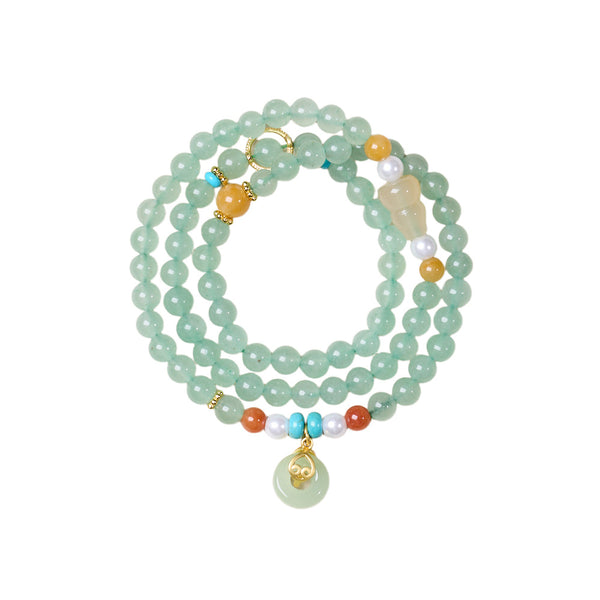 Green Aventurine Wrap Bracelet | Natural Crystal Jewelry