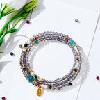 Glacial Obsidian Layered Wrap Bracelet | Scorpio Zodiac