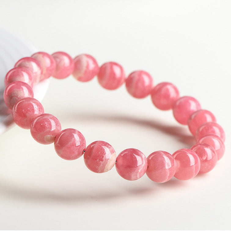Common rhodochrosite Bracelet | Natural Crystal Jewelry
