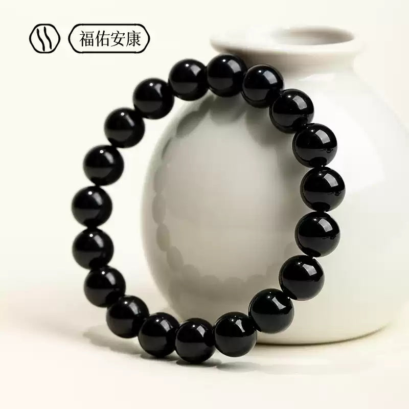 Black Tourmaline Bracelet | Natural Crystal Jewelry
