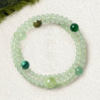Natural Prehnite Multi-Gem Layered Bracelet for Women | Calm