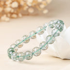 Natural Green Phantom Quartz Beaded Bracelet for Her | Calm