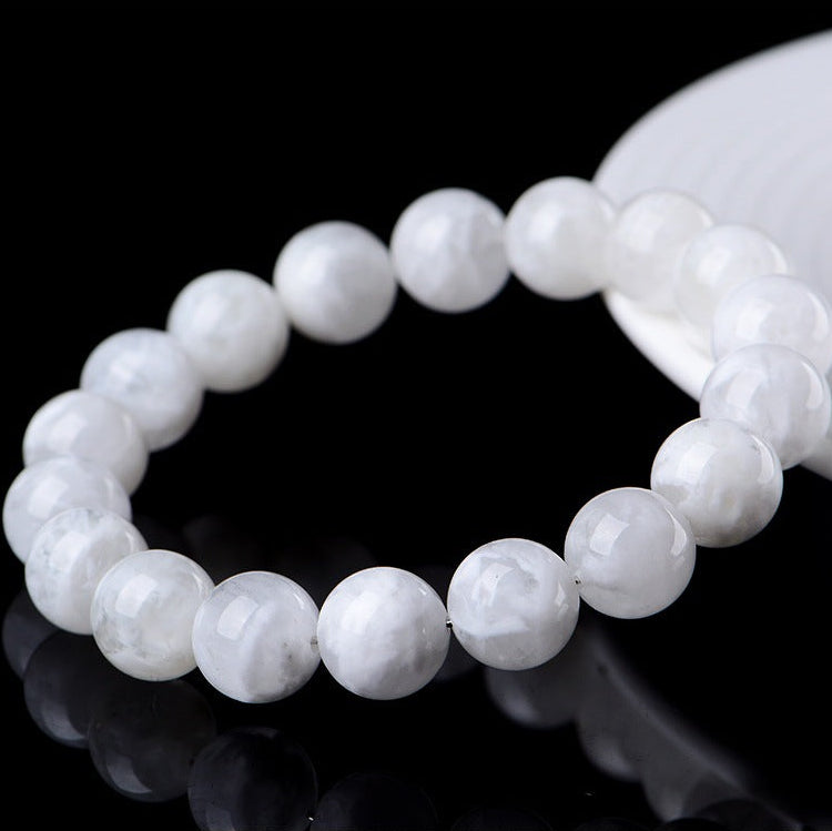 Natural Snowflake Phantom Quartz Beaded Bracelet