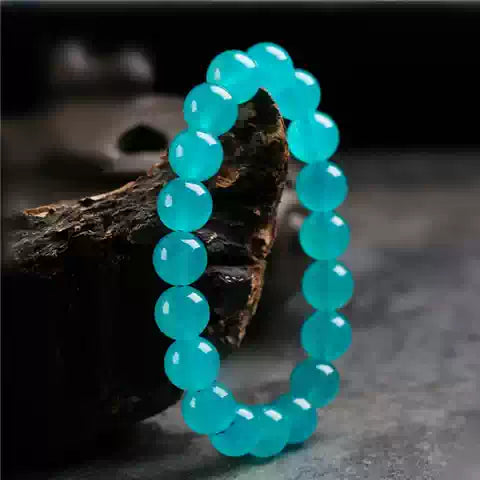 Natural Ice Amazonite Beaded Bracelet for Women | Serenity