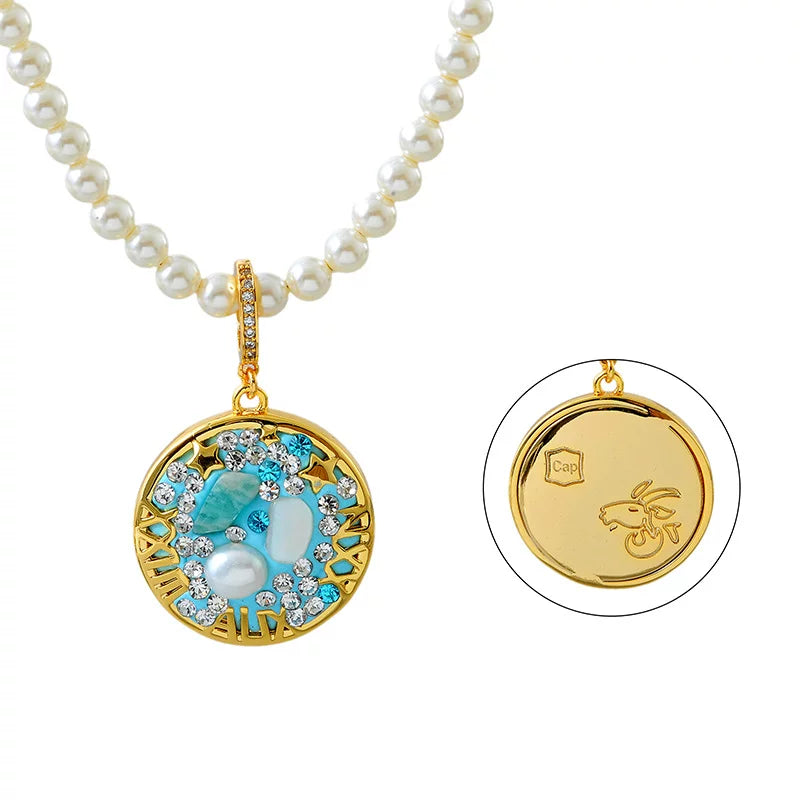 Capricorn Pearl Necklace | Zodiac Jewelry & Astrology Gifts