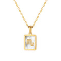 Scorpio Mother of Pearl Necklace | Zodiac Square Pendant