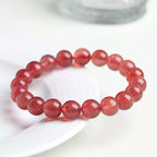 Strawberry Quartz Bracelet | Natural Crystal Jewelry