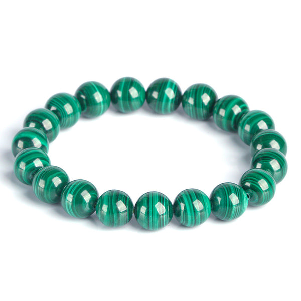 Banded Malachite Bracelet | Natural Crystal Jewelry for Women
