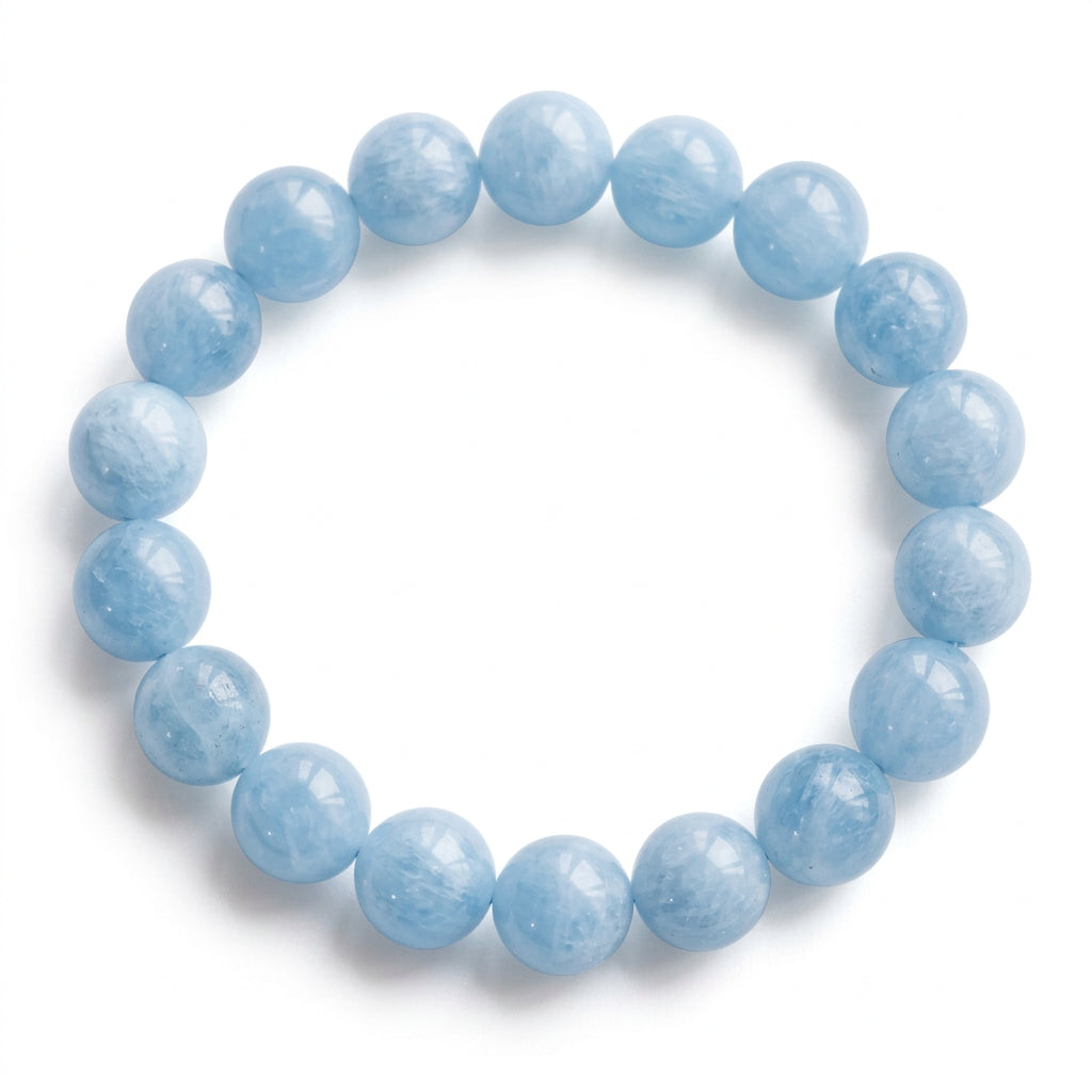 Aquamarine Crystal Bracelet | Natural Jewelry