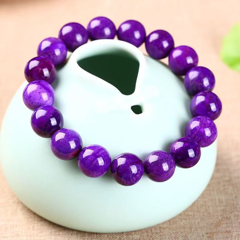 Purple Chalcedony Bracelet | Natural Crystal Jewelry