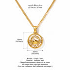 Cancer Zodiac Coin Necklace