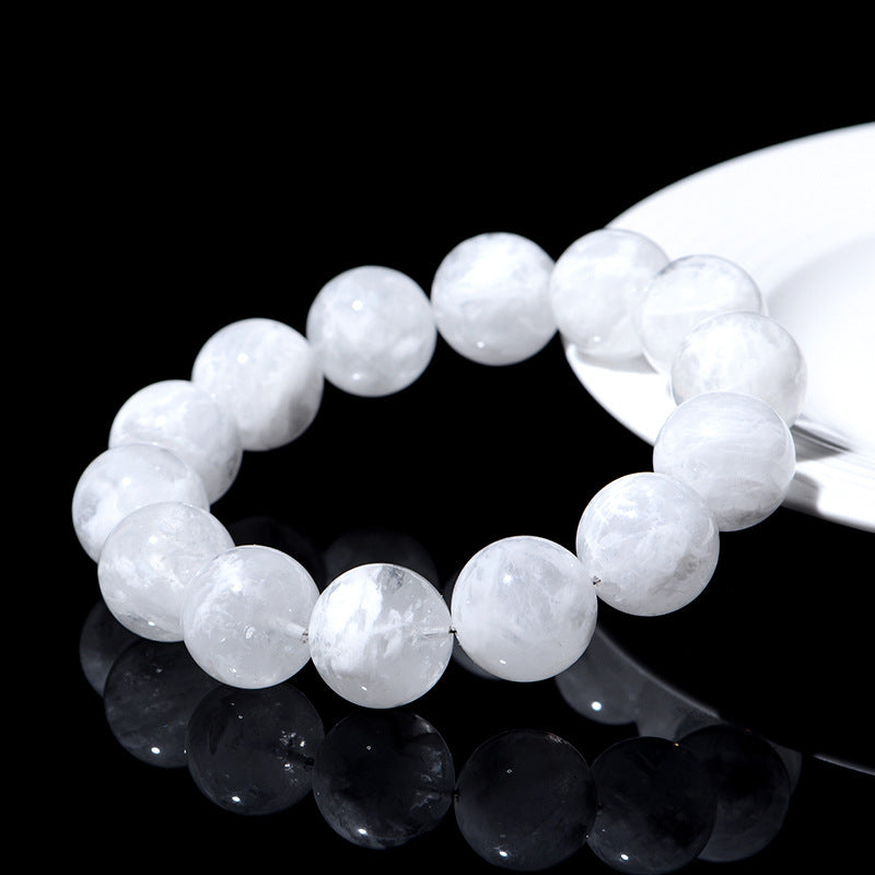 Natural Snowflake Phantom Quartz Beaded Bracelet