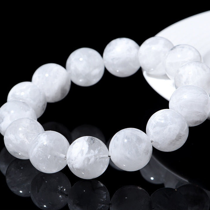Natural Snowflake Phantom Quartz Beaded Bracelet
