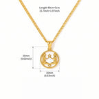Gemini Zodiac Coin Necklace