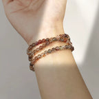 Triple-Wrap Black Gold Super Seven Bracelet
