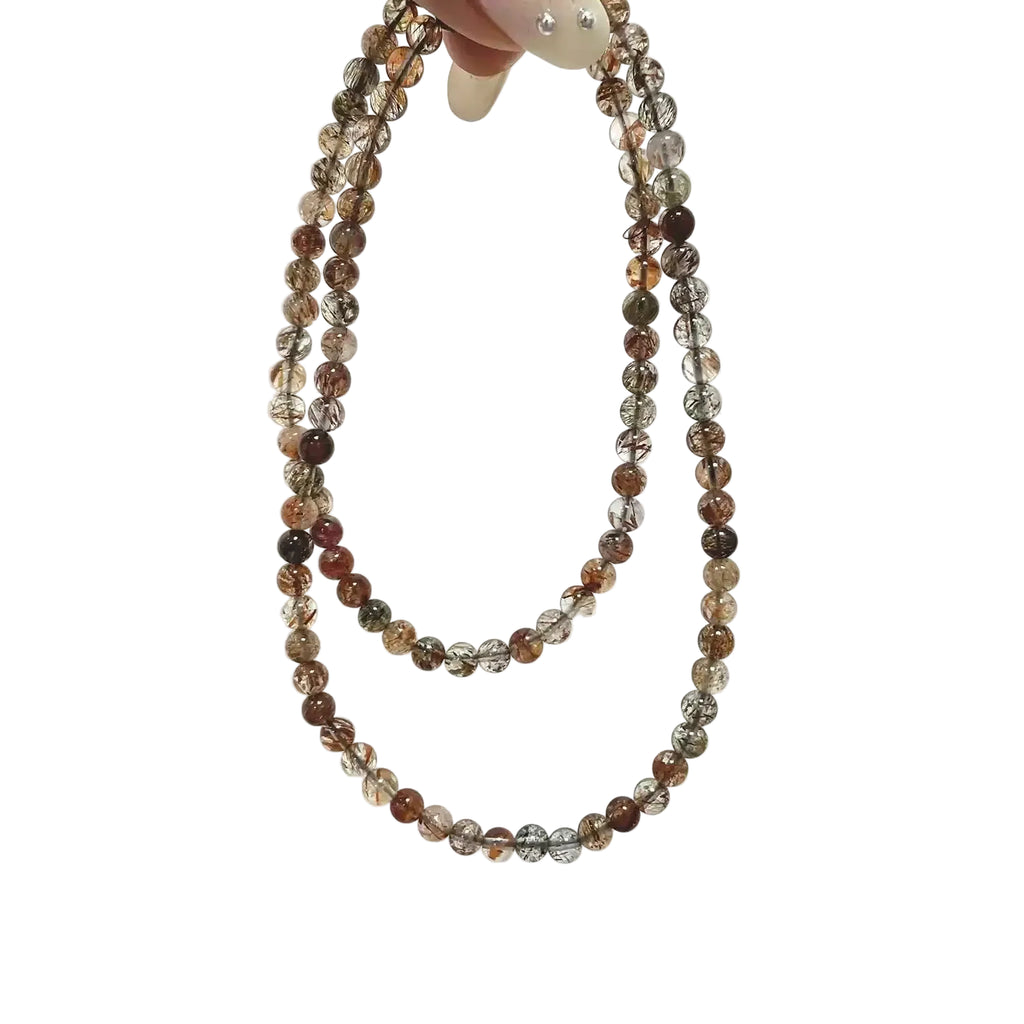 Triple-Wrap Black Gold Super Seven Bracelet